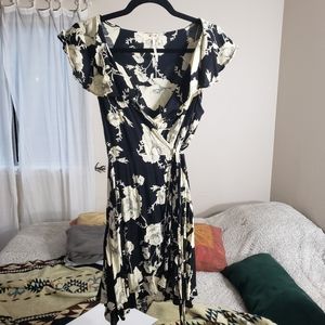 Free People Floral Tie Ruffle Sundress